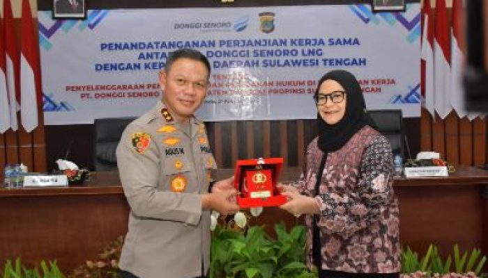 Polda Sulteng dan PT Donggi Senoro LNG, Tandatangani Perjanjian Kerja Sama dibidang Pengamanan
