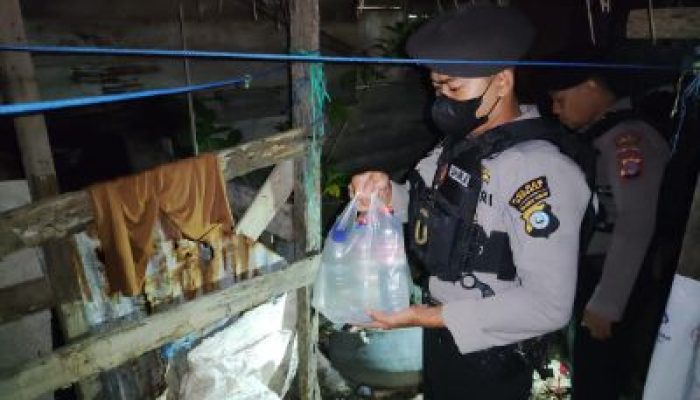 Jaga Stabilitas Kamtibmas Jelang Putusan MK, Sat Samapta Polres Banggai Sita Miras Ilegal