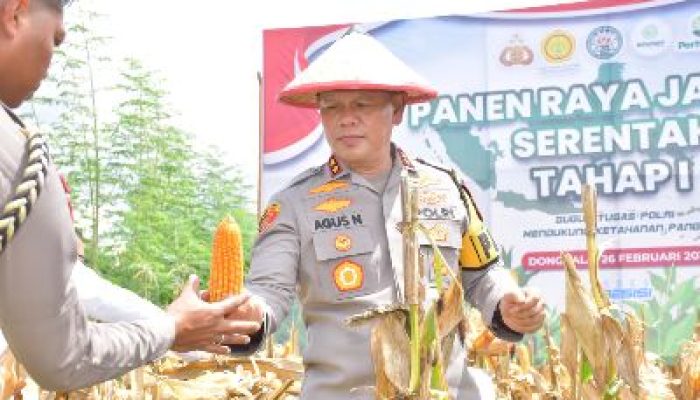 Kapolda Sulteng Pimpin Panen Raya Jagung Serentak, Wujudkan Asta Cita
