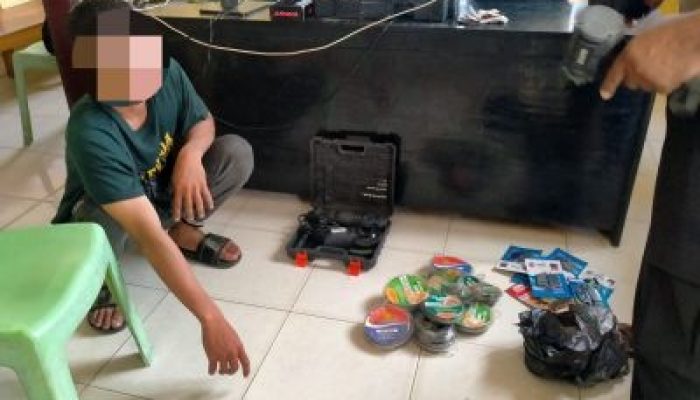 Terekam CCTV, Pelaku Pencurian Bengkel di Nambo Diamankan Polisi