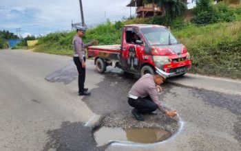 Jelang Mudik Lebaran, Polres Morowali Utara Tinjau Kondisi Jalur Mudik Lebaran