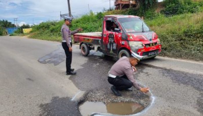 Jelang Mudik Lebaran, Polres Morowali Utara Tinjau Kondisi Jalur Mudik Lebaran