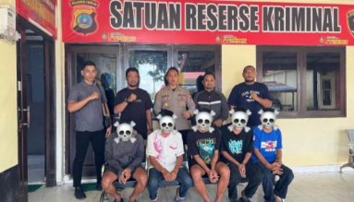 Polres Bangkep Amankan Pelaku Terduga Sekelompok Remaja Melakukan Pelemparan Rumah Warga