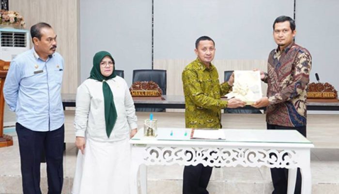 BPK Perwakilan Sulteng Menyerahan Hasil Pemeriksaan LKPD 2024 kepada Pemda Tojo Una Una