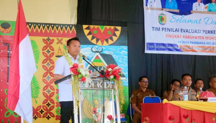 Bupati Morut Buka Kegiatan Lomba Desa Di Desa Pambarea Dan Mayumba