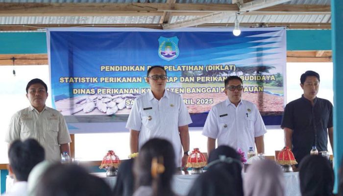 Wakil Bupati Bangkep Serfi Kambey, Buka Diklat Statistik Perikanan Tangkap dan Perikanan Budidaya
