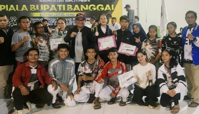 Kontingen Bangkep Raih 1 Emas, 2 Perak, dan 4 Perunggu di Kejuaraan Karate Antar Dojo Ranting Banggai Brothers