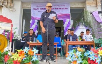 Wakil Bupati Bangkep Serfi Kambey, Membuka Kegiatan Hari Besar Gerejawi Jemaat Imanuel Salakan