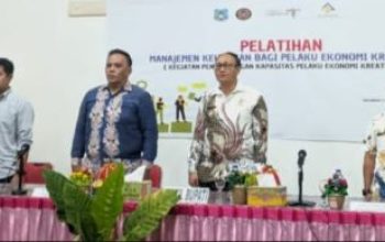 Wakil Bupati Bangkep Serfi Kambey, Buka Pelatihan Manajemen Keuangan Bagi Pelaku Usaha Ekonomi Kreatif