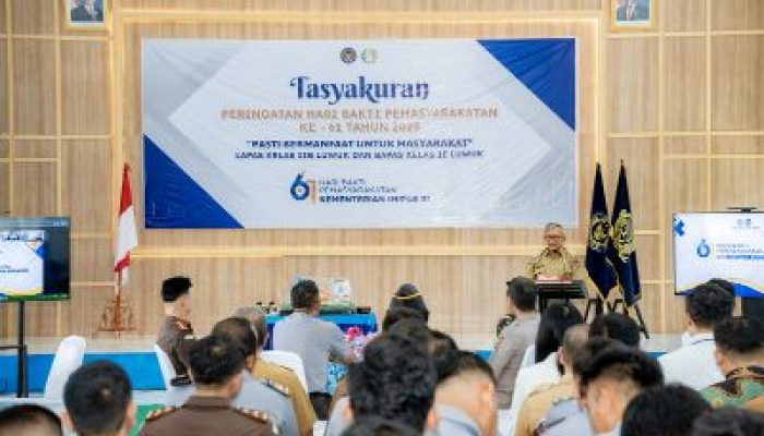 Wakil Bupati Banggai, Hadiri Tasyakuran Hari Bakti Pemasyarakatan ke-61 di Luwuk