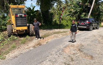 Persiapan Wakili Bangkep di Lomba Desa Tingkat Provinsi Sulteng, Wakil Bupati Benahi Jalan Palam–Kombutokan