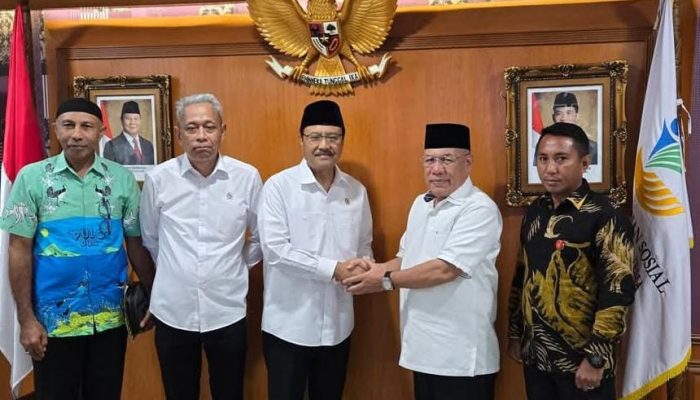 Bupati Bangkep dan Kadis Sosial, Gelar Audiensi Dengan Kementerian Sosial RI Bahas Program Volkschool