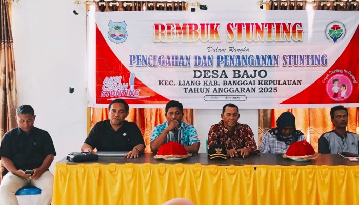 Camat Liang Apresiasi Desa Bajo, Yang Berhasil Turunkan Angka Stunting