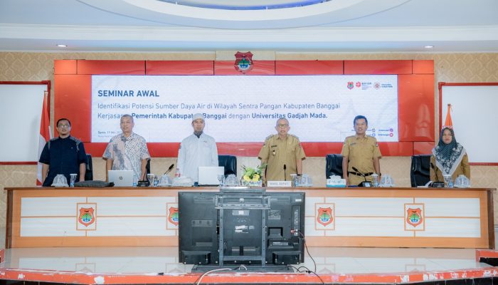 Wakil Bupati Banggai Drs. H. Furqanuddin, M.M, Buka Seminar Awal Identifikasi Potensi Sumber Daya Air Sentra Pangan Kabupaten Banggai