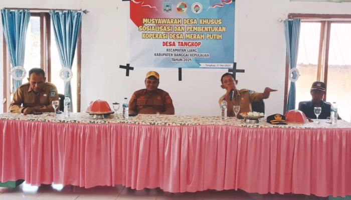 Musdes Tangkop Koperasi Merah Putih Bertujuan Penguatan Ekonomi Kerakyatan serta Membuka Lapangan Kerja