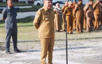 Bupati Bangkep Tegaskan Kedisiplinan ASN dan Penertiban Aset Daerah Saat Apel Pagi
