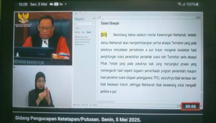 MK Tolak Gugatan Paslon Sulianti Murad–Samsul Bahrimang Dalam Sengketa Pilkada Banggai 2024