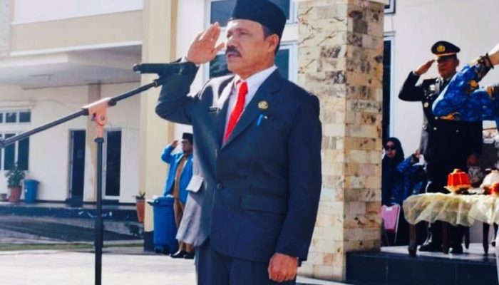 Pj Sekda Bangkep Suripto Nurdin, Pimpin Upacara Hari Lahir Pancasila di Halaman Kantor Bupati