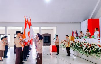 Bupati Delis J. Hehi, Lantik Mabiran Gerakan Pramuka Se-Morowali Utara