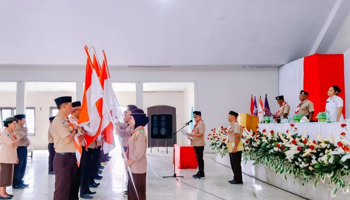 Bupati Delis J. Hehi, Lantik Mabiran Gerakan Pramuka Se-Morowali Utara