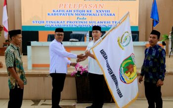 Wabup Morut Lepas Khafilah STQH Ke-XXVIII Tingkat Provinsi Tahun 2025