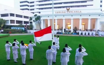 Michael Laempah Putra Bangkep, Pengibar Bendera Pada Upacara Hari Lahir Pancasila di Gedung Pancasila Jakarta