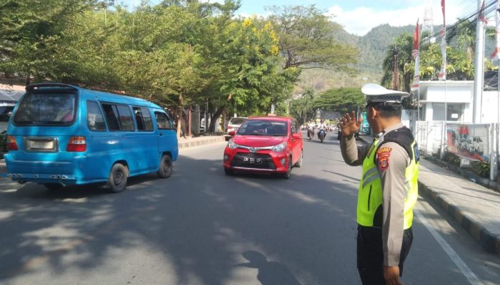 Pasca Libur Idul Adha, Satlantas Polres Banggai Tingkatkan Pengaturan Lalu Lintas