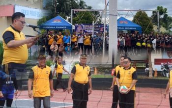 Kapolres Bangkep Resmi Buka Turnamen Olahraga Kapolres Cup I, Empat Cabang Olahraga Dipertandingkan