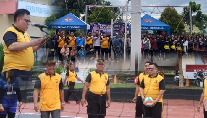 Kapolres Bangkep Resmi Buka Turnamen Olahraga Kapolres Cup I, Empat Cabang Olahraga Dipertandingkan