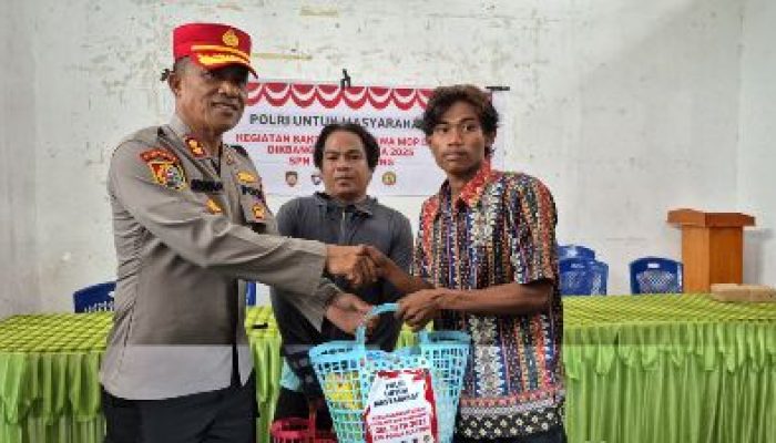 SPN Polda Sulteng, Peringati Harlah Pancasila Dengan Kegiatan Sosialisasi dan Bagikan Bansos