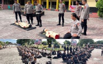 Jelang Hari Bhayangkara, 520 Personel Brimob Dilatih Skill BHD Oleh Biddokkes Polda Sulteng