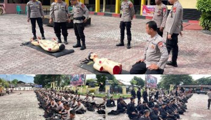 Jelang Hari Bhayangkara, 520 Personel Brimob Dilatih Skill BHD Oleh Biddokkes Polda Sulteng