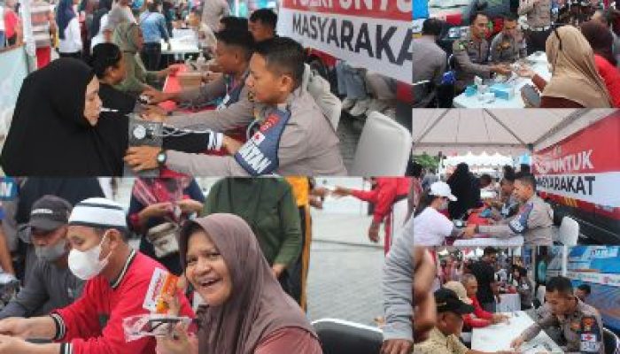 Pelayanan Kesehatan Gratis Polda Sulteng di Car Free Day, Jadi Favorit Pengunjung
