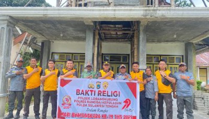 Polsek Lobangkurung Polres Bangkep, Gelar Bakti Religi Sambut HUT Bhayangkara ke-79