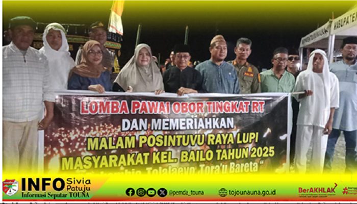 Tradisi Pawai Obor ekspresif kebahagian masyarakat menyambut Hari Raya idul Adha di Ampana