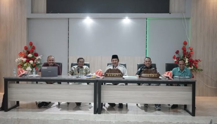 Bupati Menggelar Rakor Pemetaan Urusan Pemerintahan Lingkup Pemda Tojo Una Una