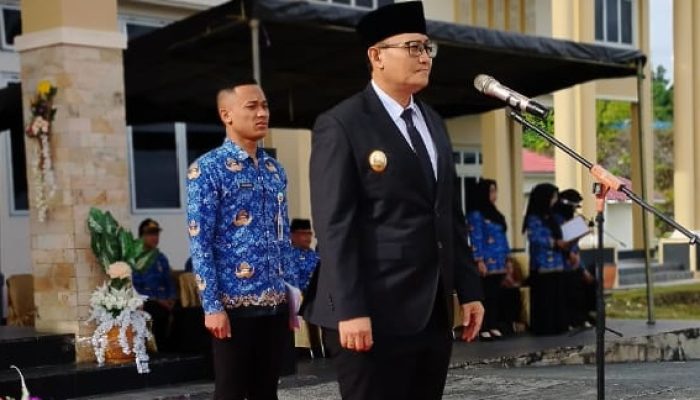 Wakil Bupati Bangkep Serfi Kambey, Pimpin Upacara HUT Koperasi Nasional ke 78 Tahun 2025