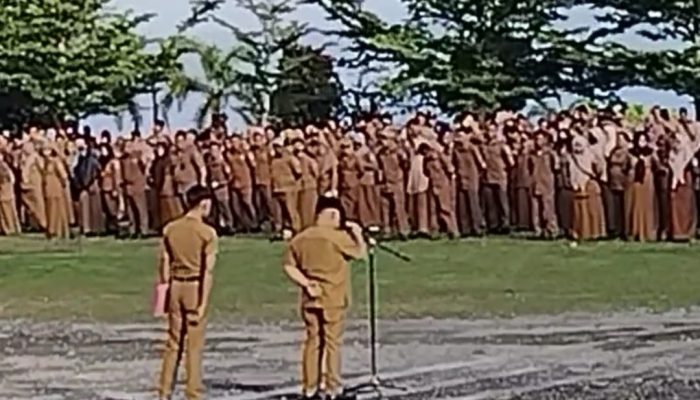 Bupati Bangkep Pimpin Apel Pagi, Beberkan Temuan Sidak dan Tegaskan Disiplin ASN