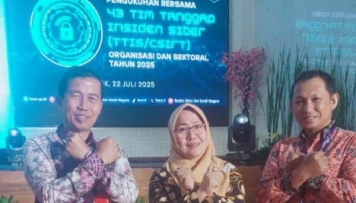 Kadis Kominfo Bangkep, Hadiri Pengukuhan Tim Tanggap Insiden Siber di Kantor BSSN RI