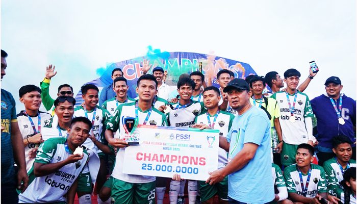 Hasil Akhir Turnamen Aliansi Eksklusif Berani Sulteng 2025 menampilkan Lucky 99 FC sebagai jawara