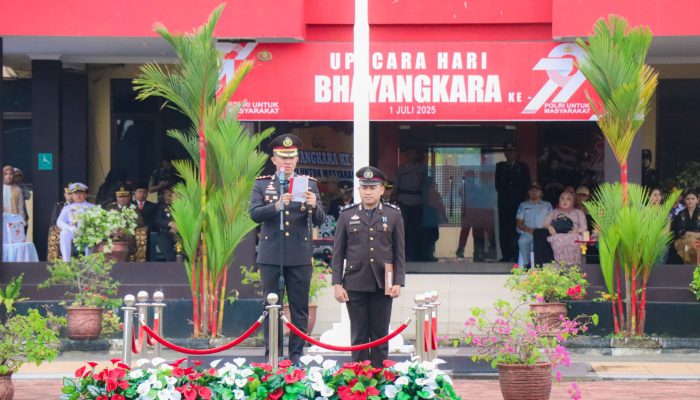 Hari Bhayangkara ke-79, Kapolres Banggai Dorong Anggota Lebih Responsif dan Humanis