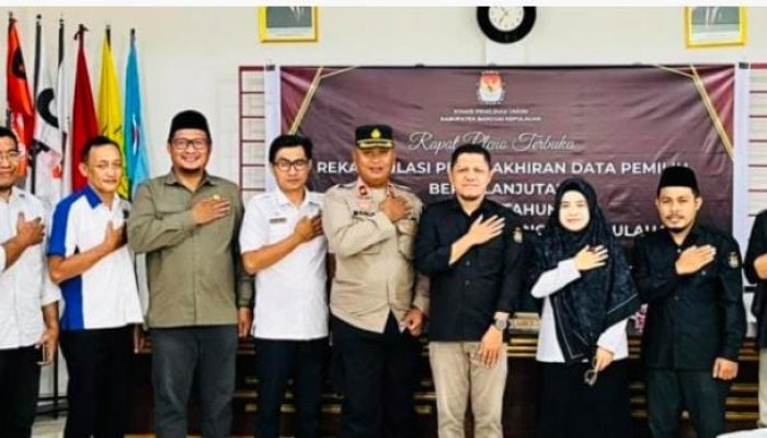 KPU Bangkep Gelar Rapat Pleno Terbuka, Rekapitulasi Pemutakhiran Data Pemilih Triwulan II Tahun 2025