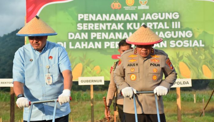Wujudkan Swasembada Pangan, Kapolda Sulteng Targetkan Panen Jagung Sebanyak 4.648 Ton dan Buat Terobosan Kreatif Satu Desa Minimal Satu Hektar