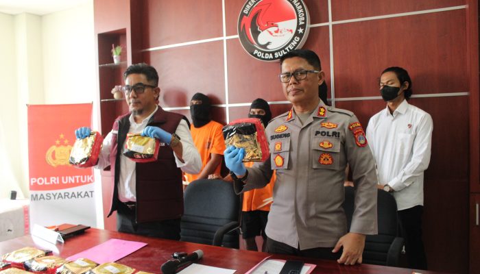 Polda Sulteng Gagalkan Penyelundupan Sabu 30 Kilogram, Tiga Kurir Lintas Negara Dibekuk