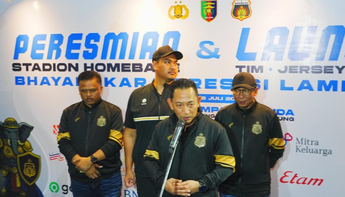 Launching Bhayangkara Presisi Lampung FC, Kapolri Ingatkan Semangat Persatuan