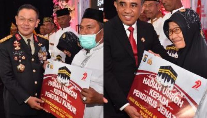Hari Bhayangkara ke-79, Kapolda Sulteng Sentuh Hati Warga, Umrohkan 6 Orang Penggali Kubur dan Pengurus Jenazah