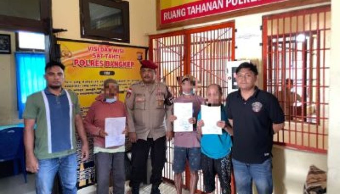 Polsek Banggai Polres Bangkep, Serahkan Tiga Tersangka Kasus Pencabulan Anak ke Kejaksaan Luwuk
