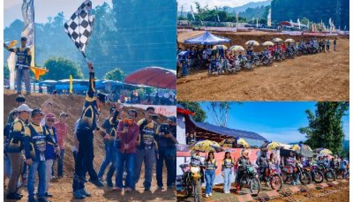 Dihadiri Wabup Morut, Kapolres Buka Lomba Motocross dan Super Grasstrack Bhayangkara Cup Tahun 2025