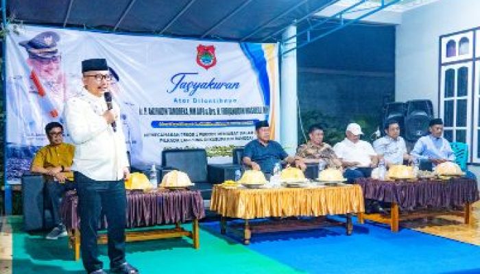 Bupati Banggai H. Amirudin, Hadiri Tasyakuran di Desa Sumber Mulya Kecamatan Simpang Raya