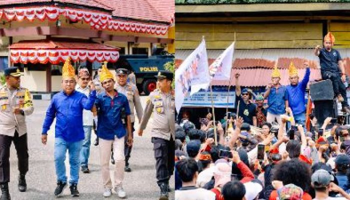 Aksi Demo Mori Bersatu di Polres Morut Berjalan Lancar, Pelaku Kerusuhan Segera Dijatuhi Sanksi Adat
